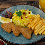 Kids meal chicken kebab nuggets