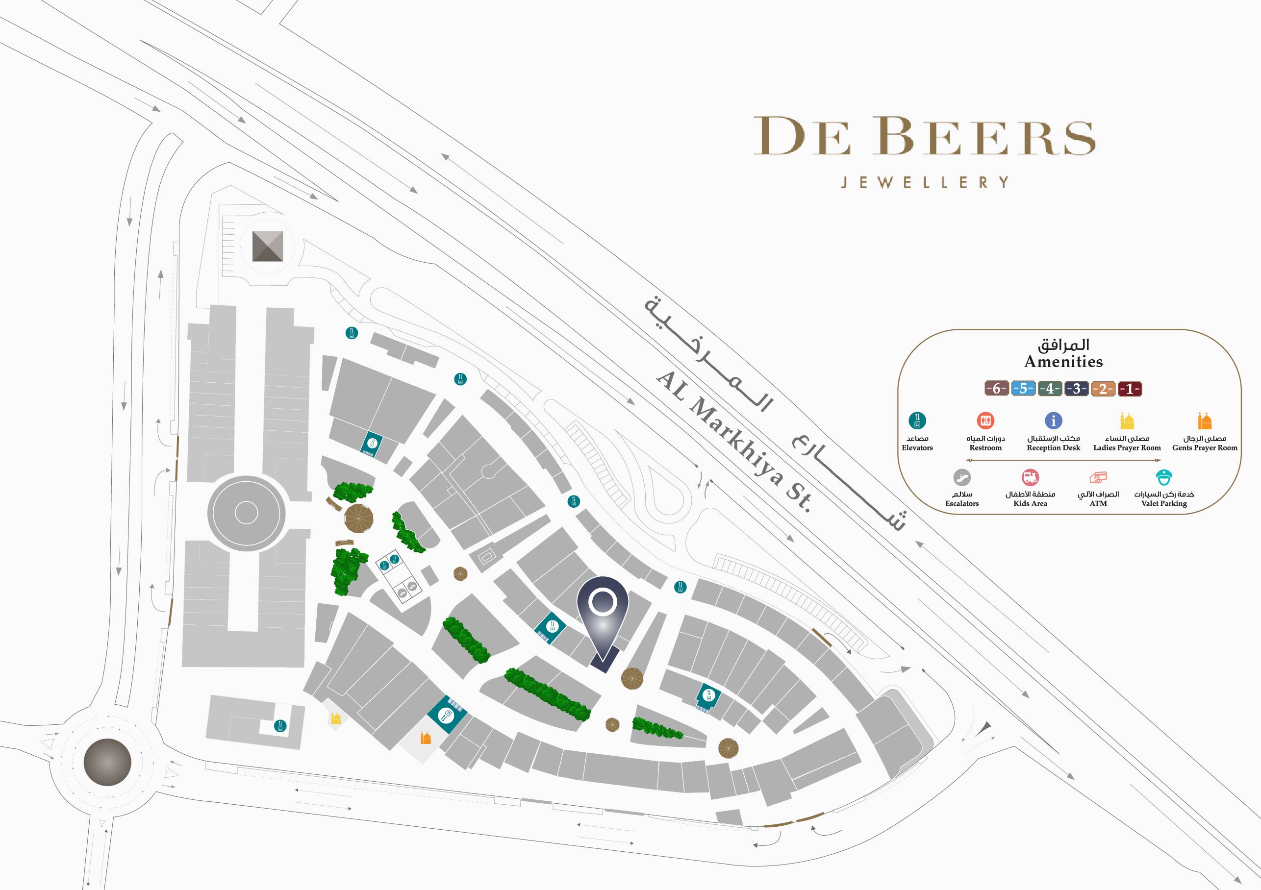 De Beers Jewelry Location