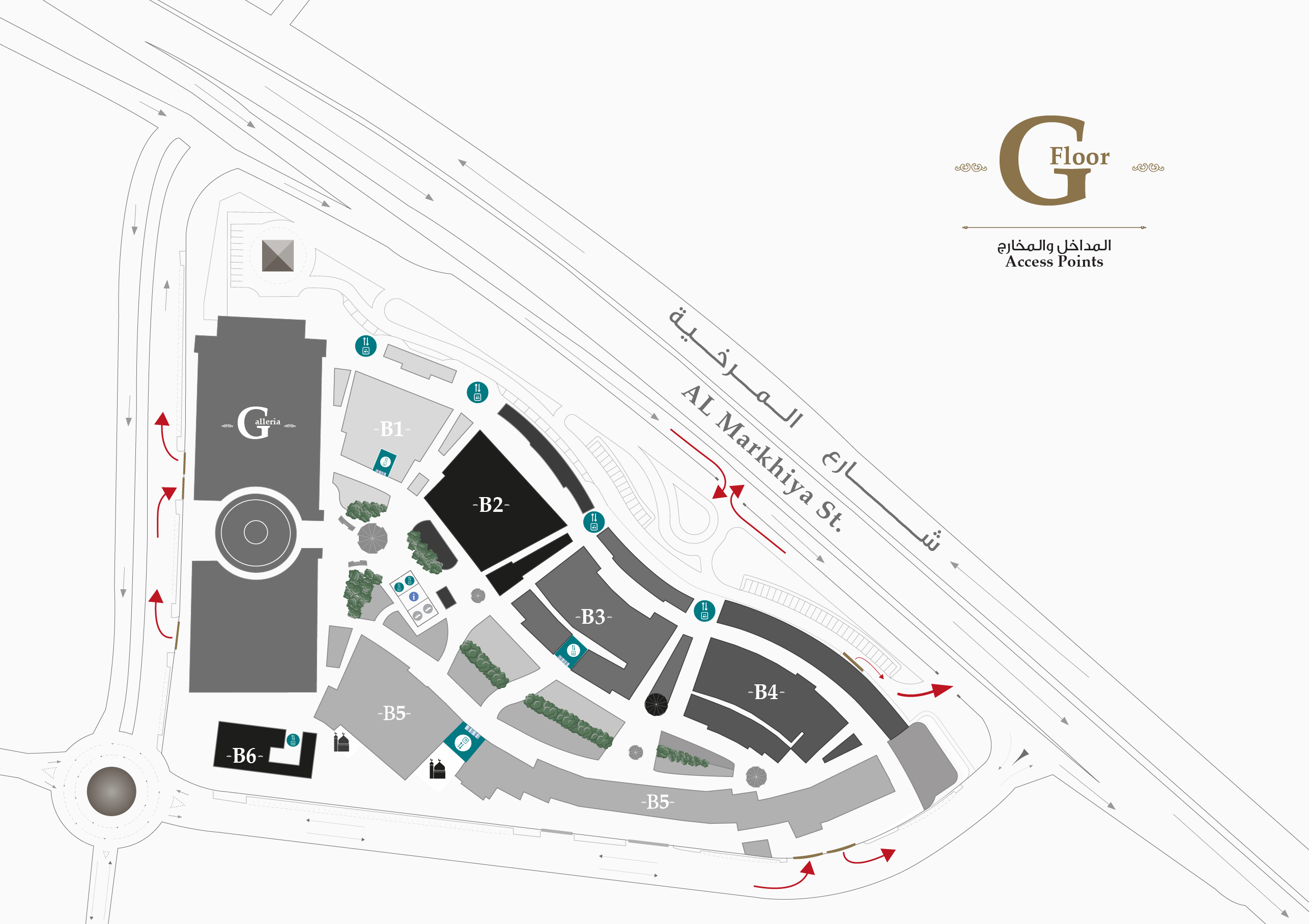 Ground Floor Access Points - AlHazm